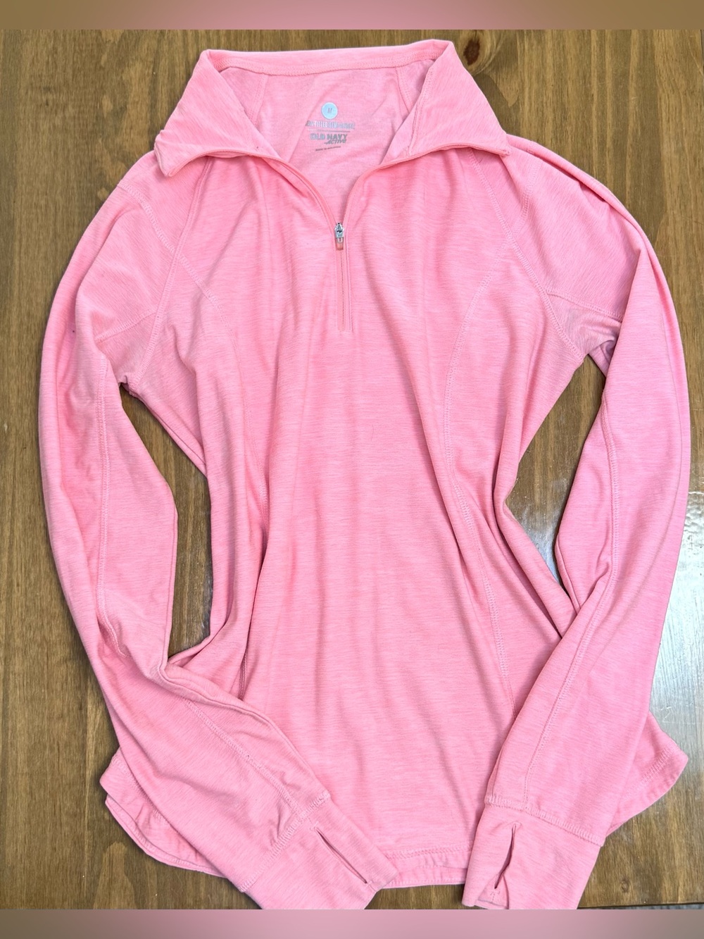 OLD NAVY Women's Pink Quarter-Zip Pullover Top Size Medium